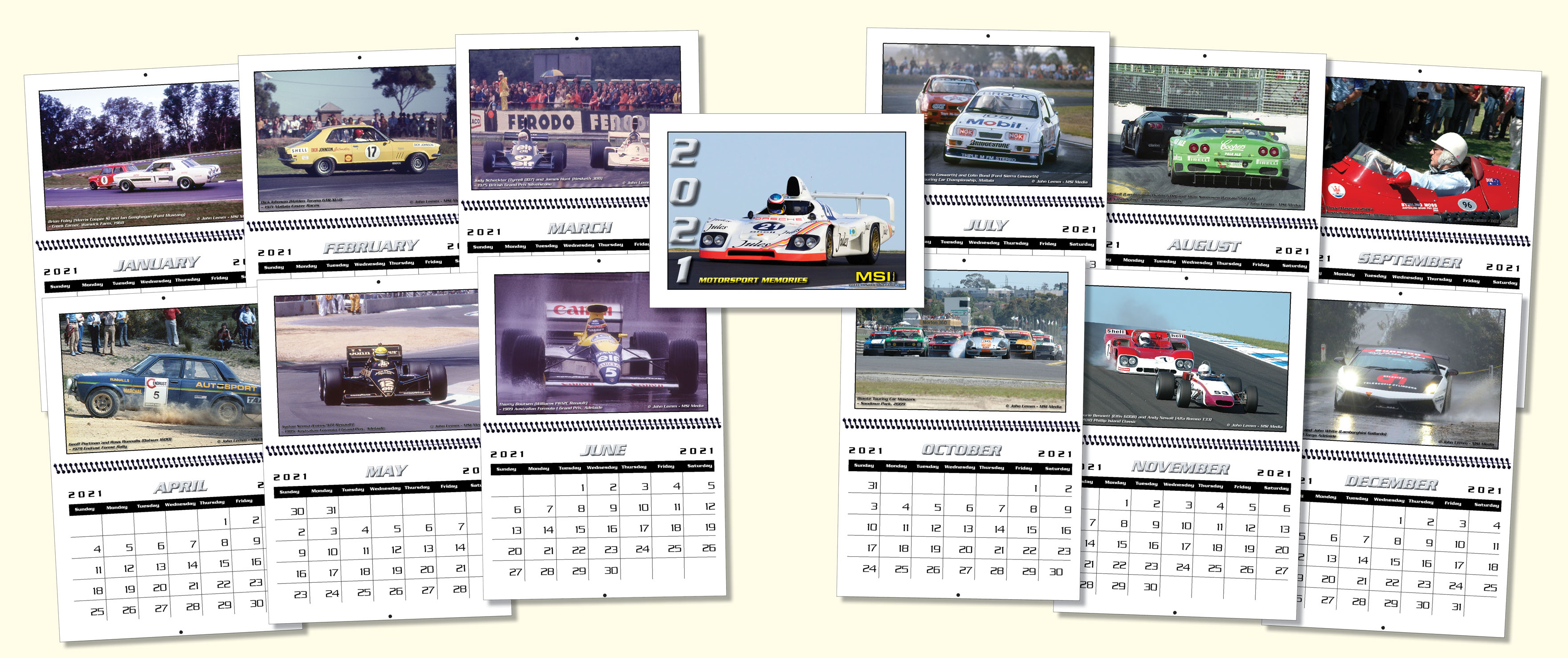 MSI Media | 2021 Motorsport Memories Calendar